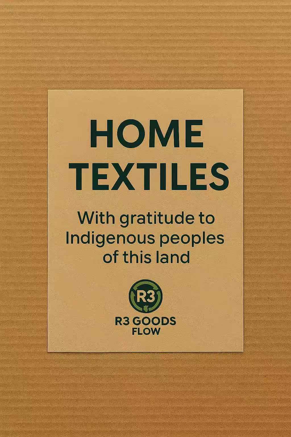 Home textiles donation with gratitude to Indigenous peoples